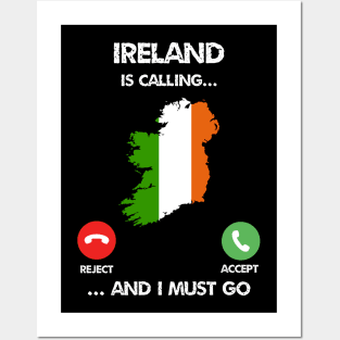 Ireland is calling irish pride funny Posters and Art